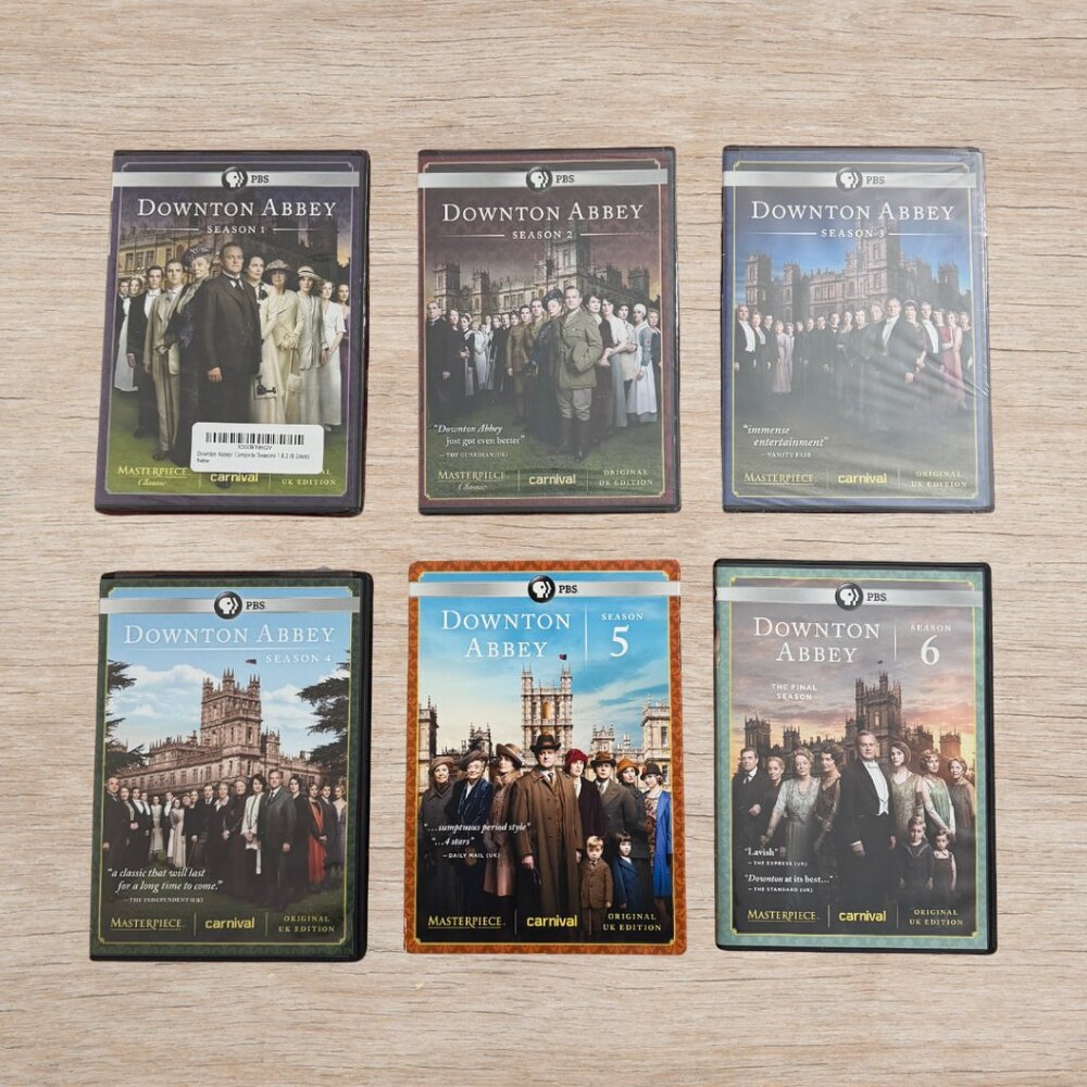 Downton Abbey Full Set Seasons 1-6 DVD TV Show PBS Entertainment